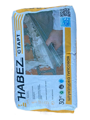 Штукатурка гипсовая "стартовая" СТАРТ «Habez-GIPS»